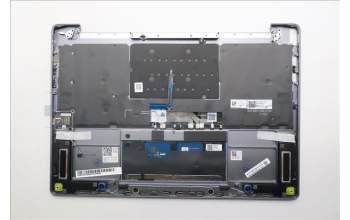 Lenovo 5CB1R61654 C-Cover with keyboard, Italian, Luna Grey, Puresight Logo, Screw, UK