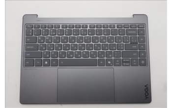 Lenovo 5CB1R61668 C-Cover with keyboard, Ukraine, Luna Grey, Puresight Logo, Screw, US