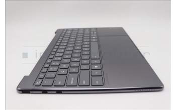 Lenovo 5CB1R61675 C-Cover with keyboard, US English Euro, Luna Grey, Non_Puresight Logo, Screw