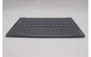 Lenovo 5CB1R61681 C-Cover with keyboard, Hebrew, Luna Grey, Non-Puresight Logo, Screw, US