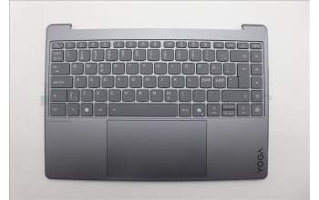 Lenovo 5CB1R61688 C-Cover with keyboard, Nordic, Luna Grey, Non-Puresight Logo, Screw, UK
