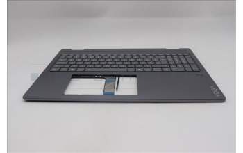 Lenovo 5CB1R68023 C-Cover with keyboard, UK English, Luna Grey, Puresight Logo, FingerPrint, UK