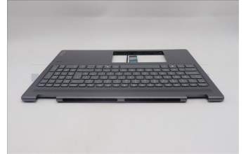 Lenovo 5CB1R68023 C-Cover with keyboard, UK English, Luna Grey, Puresight Logo, FingerPrint, UK