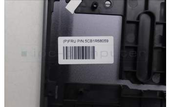 Lenovo 5CB1R68059 C-Cover with keyboard, Greek, Luna Grey, Puresight Logo, Non-FingerPrint, US