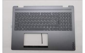 Lenovo 5CB1R68076 C-Cover with keyboard, Switzerland, Luna Grey, Non-Puresight Logo, Non-FingerPrint, UK