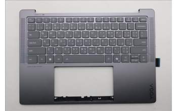 Lenovo 5CB1R68302 C-Cover with keyboard, Arabic, Luna Grey, Puresight Logo, US