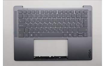 Lenovo 5CB1R68319 C-Cover with keyboard, Slovenian, Luna Grey, Puresight Logo, UK