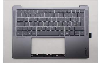 Lenovo 5CB1R68337 C-Cover with keyboard, Spanish, Luna Grey, Non-Puresight Logo, UK