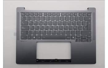 Lenovo 5CB1R71066 C-Cover with keyboard, Spanish, Luna Grey, UK
