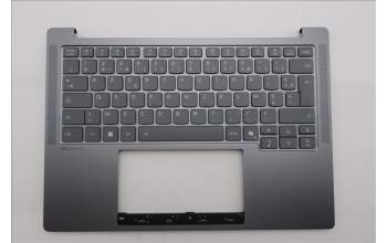 Lenovo 5CB1R71072 C-Cover with keyboard, French, Luna Grey, US