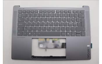 Lenovo 5CB1R71132 C-Cover with keyboard, Nordic, Luna Grey, UK