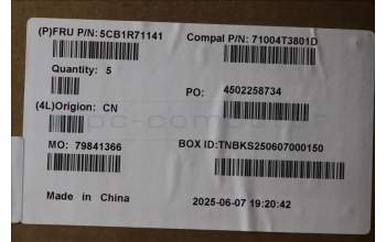 Lenovo 5CB1R71141 C-Cover with keyboard, Bulgarian, Luna Grey, UK