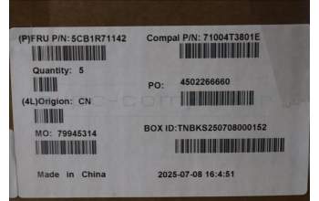 Lenovo 5CB1R71142 C-Cover with keyboard, Czech Slovakian, Luna Grey, UK