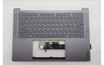 Lenovo 5CB1R71145 C-Cover with keyboard, Ukraine, Luna Grey, US