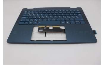 Lenovo 5CB1R71269 C-Cover with keyboard, Hungarian, Tidal Teal, Non-FingerPrint, Puresight Logo, UK