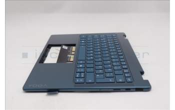 Lenovo 5CB1R71272 C-Cover with keyboard, German, Tidal Teal, Non-FingerPrint, Puresight Logo, UK