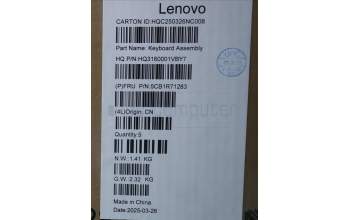 Lenovo 5CB1R71283 COVER UpASSY UK H 83JR NFP TT PS