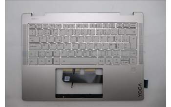 Lenovo 5CB1R71340 C-Cover with keyboard, Belgian, Seashell, FingerPrint, Puresight Logo, UK
