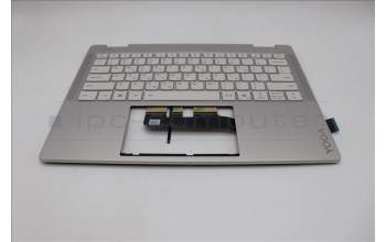Lenovo 5CB1R71352 C-Cover with keyboard, Greek, Seashell, Non-FingerPrint, Puresight Logo, US