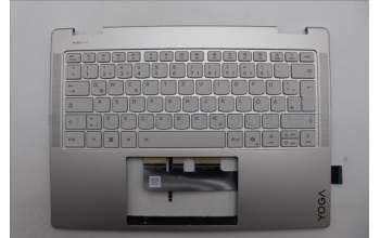 Lenovo 5CB1R71353 C-Cover with keyboard, German, Seashell, Non-FingerPrint, Puresight Logo, UK