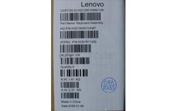 Lenovo 5CB1R71359 C-Cover with keyboard, Spanish, Seashell, Non-FingerPrint, Puresight Logo, UK