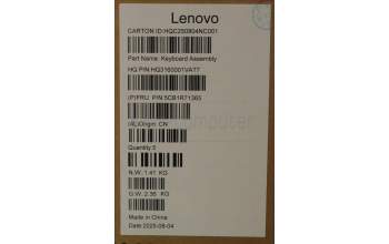 Lenovo 5CB1R71365 C-Cover with keyboard, US English Euro, Seashell, Non-FingerPrint, Puresight Logo, US