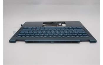 Lenovo 5CB1R71381 C-Cover with keyboard, Hebrew, Tidal Teal, Non-FingerPrint, Non-Puresight Logo, US