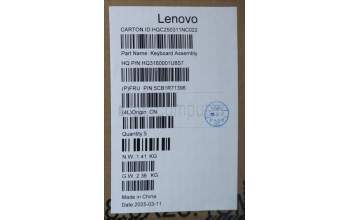 Lenovo 5CB1R71396 C-Cover with keyboard, English, Tidal Teal, Non-FingerPrint, Non-Puresight Logo, US
