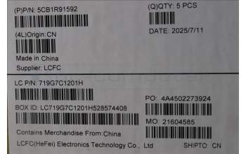 Lenovo 5CB1R91592 C-Cover with keyboard, Hungarian, Luna Grey, DIS, UK