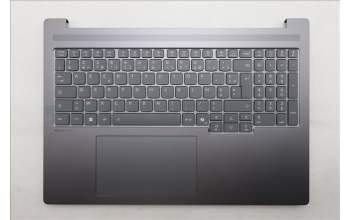 Lenovo 5CB1R91616 C-Cover with keyboard, French, Luna Grey, UMA, US