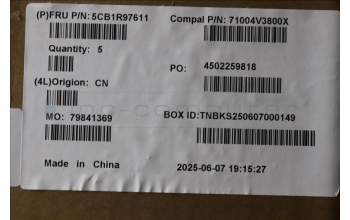 Lenovo 5CB1R97611 C-Cover with keyboard, French, Tidal Teal, US