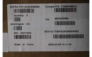 Lenovo 5CB1R98405 C-Cover with keyboard, Switzerland, Tidal Teal, UK