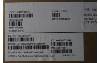 Lenovo 5CB1R99815 C-Cover with keyboard, Italian, Black, UK