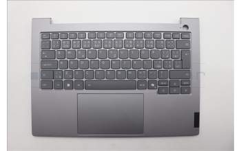 Lenovo 5CB1R99872 C-Cover with keyboard, Czech Slovakian, Arctic Grey, Backlight, H-series, UK