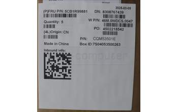 Lenovo 5CB1R99881 C-Cover with keyboard, Italian, Arctic Grey, Backlight, H-series, UK