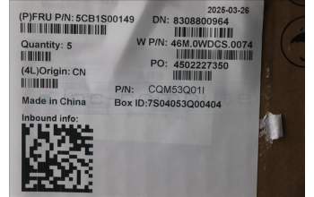 Lenovo 5CB1S00149 C-Cover with keyboard, French, Arctic Grey, Non-Backlight, U-series, US