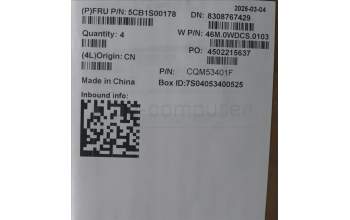 Lenovo 5CB1S00178 C-Cover with keyboard, Belgian, Arctic Grey, Backlight, U-series, UK