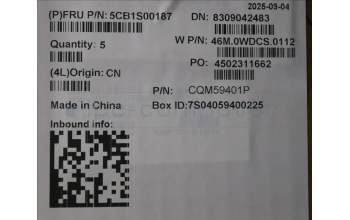 Lenovo 5CB1S00187 Tastatur inkl. Topcase ASM_HUN W21SJ AG BL U