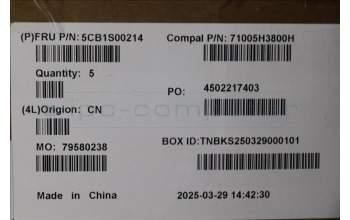 Lenovo 5CB1S00214 C-Cover with keyboard, Russian, Tidal Teal, Puresight Logo, US