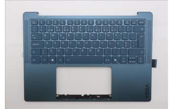 Lenovo 5CB1S00222 C-Cover with keyboard, Portuguese, Tidal Teal, Puresight Logo, UK