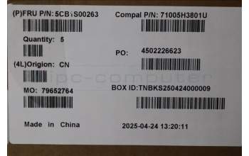 Lenovo 5CB1S00263 C-Cover with keyboard, Switzerland, Tidal Teal, Non-Puresight Logo, UK