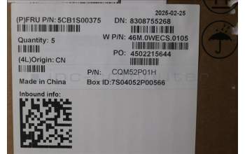 Lenovo 5CB1S00375 C-Cover with keyboard, US English Euro, Arctic Grey, Backlight, U-series, US