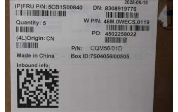 Lenovo 5CB1S00840 C-Cover with keyboard, Portuguese, Arctic Grey, Backlight, U-series, UK