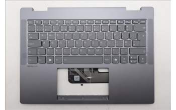 Lenovo 5CB1S01171 C-Cover with keyboard, UK English, Luna Grey, Backlight, Non-FingerPrint, UK