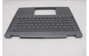 Lenovo 5CB1S01187 C-Cover with keyboard, Greek, Luna Grey, Backlight, Non-FingerPrint, US