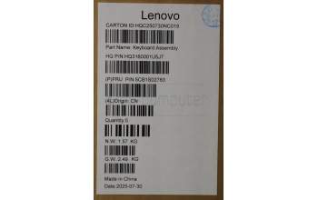 Lenovo 5CB1S02783 C-Cover with keyboard, Spanish, Luna Grey, Non-FingerPrint, UK