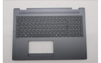 Lenovo 5CB1S05079 C-Cover with keyboard, Portuguese, Luna Grey, Backlight, Non-FingerPrint, UK