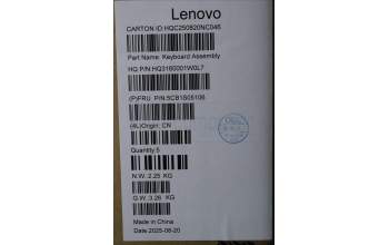 Lenovo 5CB1S05106 C-Cover with keyboard, Spanish, Cosmic Blue, Backlight, Non-FingerPrint, UK