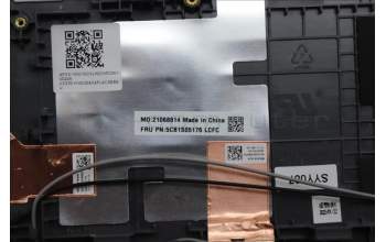 Lenovo 5CB1S05176 C-Cover with keyboard, English, Luna Grey, Backlight, FingerPrint, US