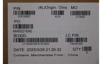 Lenovo 5CB1S05827 STRIP Cover 83KJ, CR+CL